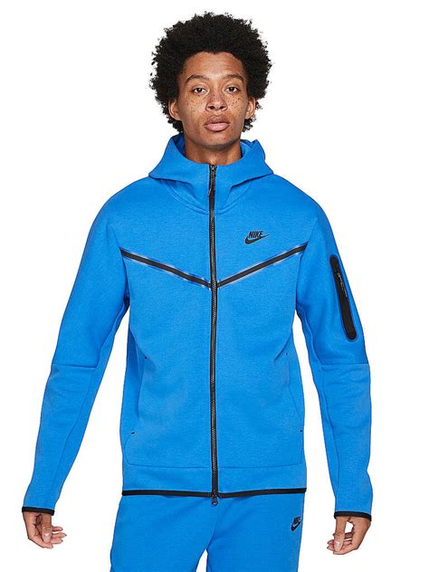 blauwe nike tech|Nike tech fleece blue hoodie.